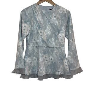 Lameera Moda Soft Blue Talia Blouse Size Small